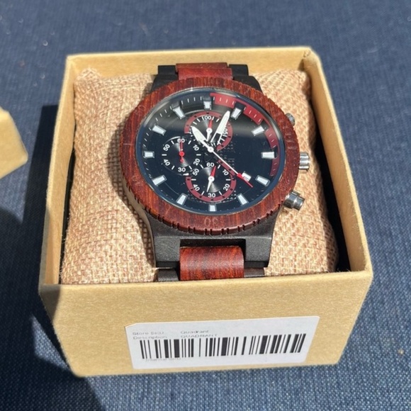 Design by Wood - Wood Colorblock Watch - Picture 3 of 5